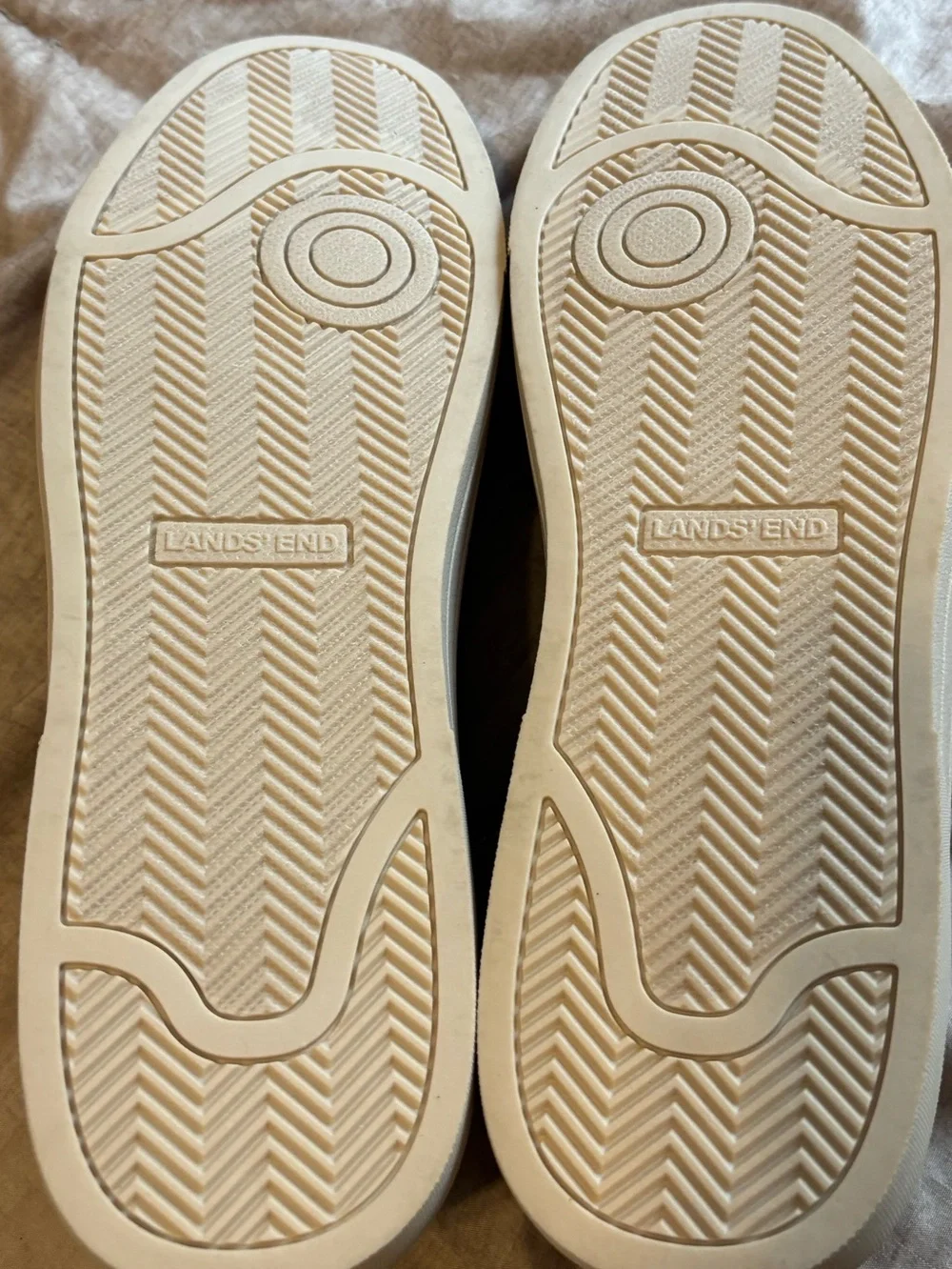 NWOT Lands' End All Day Comfort low top Boat-Style Sneakers Ortholite Sole